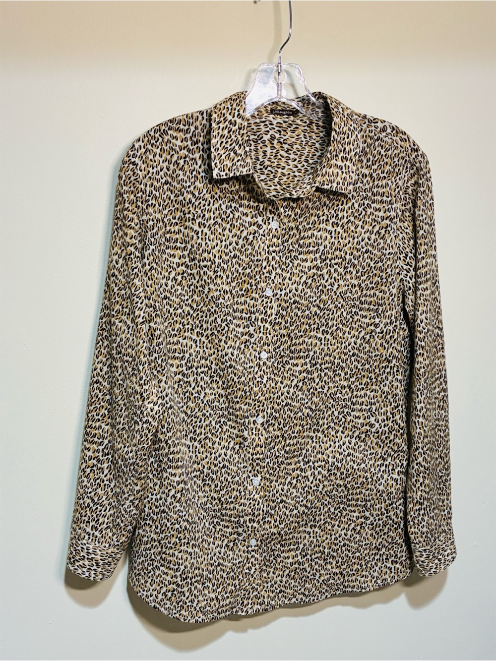 J. McLaughlin Leopard Print Button-Down Shirt